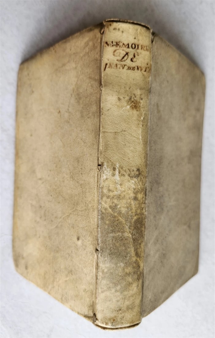 1709 MEMOIRES de JEAN de WIT Grand Pensionnaire de HOLLANDE antique VELLUM - 3