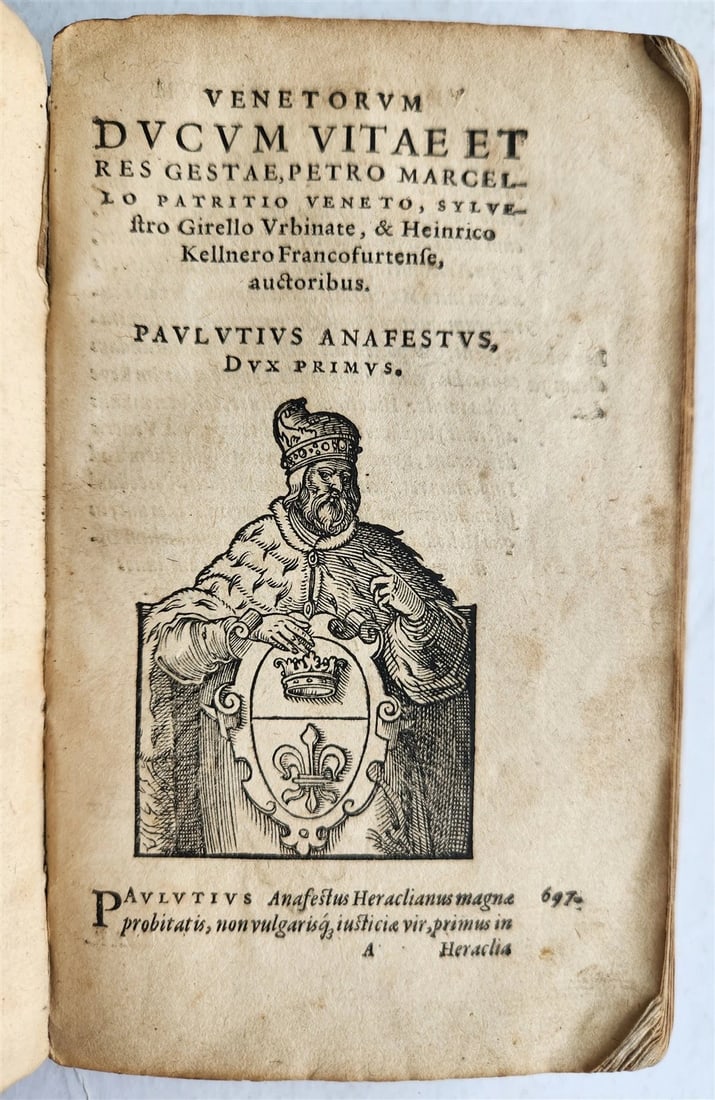 1574 HISTORY of VENICE antique AMMAN ILLUSTRATED 103 VENETIAN DOGES ENGRAVINGS (1 of 20)