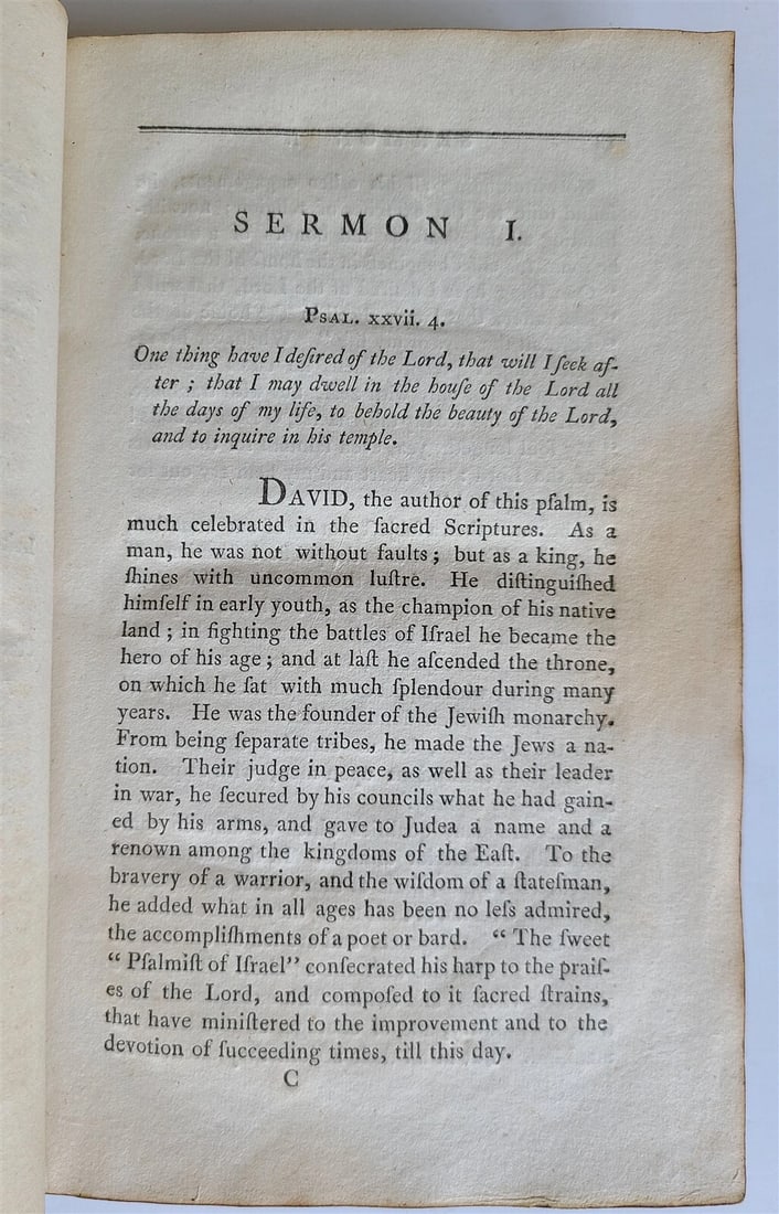 1804 SERMONS by JOHN LOGAN antique 1st AMERICAN EDITION in ENGLISH Boston - 4
