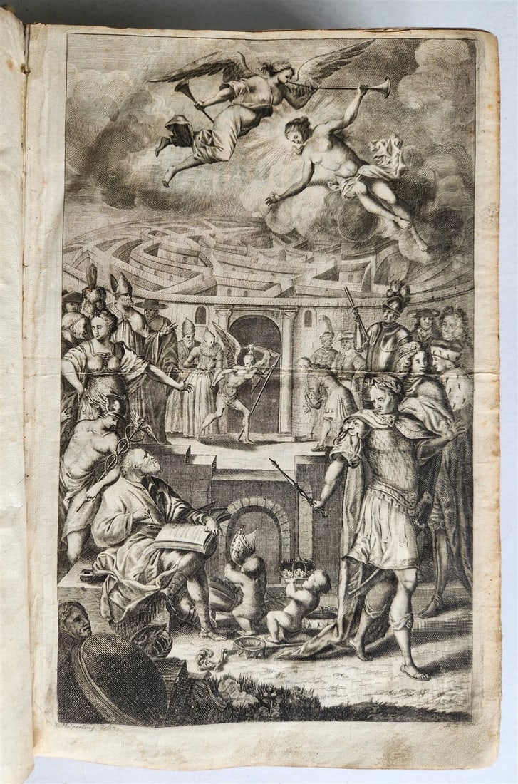 1701 HISTORY of KINGS & GRAND MASTERS of TEUTONIC ORDER antique FOLIO: Title: 1701 HISTORY of KINGS & GRAND MASTERS of TEUTONIC ORDER antique FOLIO Description: Ziegler und Kliphausen, H.A.v. Historisches Labyrinth der Zeit, Darinnen Die denckwurdigsten Welt-Handel, Abso