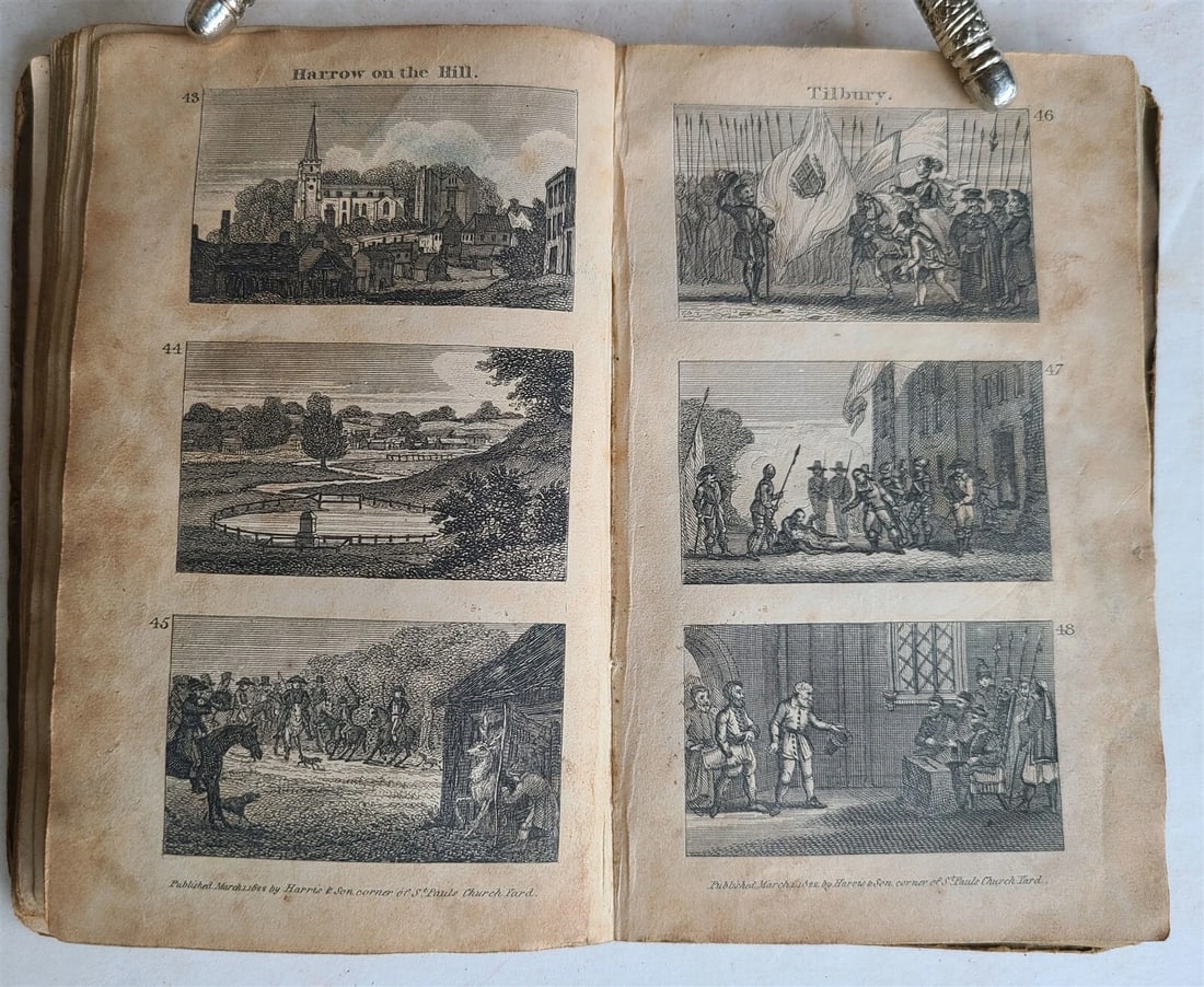 1822 SCENES in ENGLAND antique illustrated CHILDRENS BOOK - 12