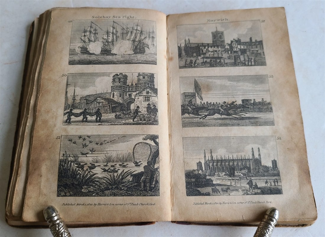 1822 SCENES in ENGLAND antique illustrated CHILDRENS BOOK - 13