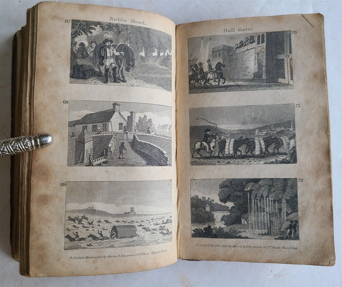 1822 SCENES in ENGLAND antique illustrated CHILDRENS BOOK - 16
