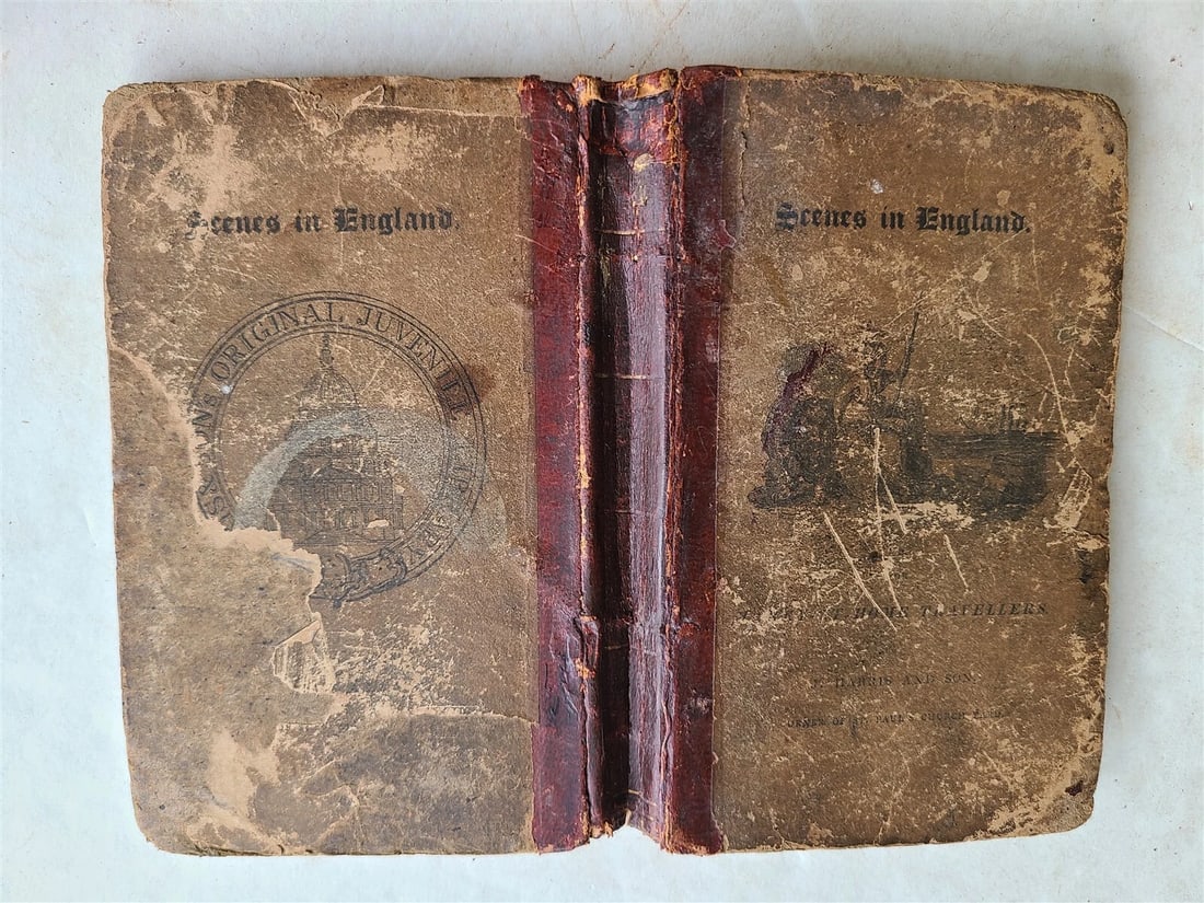 1822 SCENES in ENGLAND antique illustrated CHILDRENS BOOK - 3