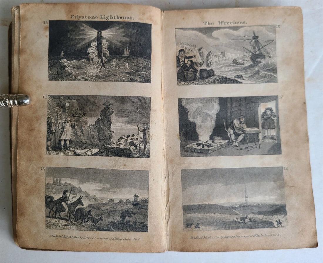 1822 SCENES in ENGLAND antique illustrated CHILDRENS BOOK - 7