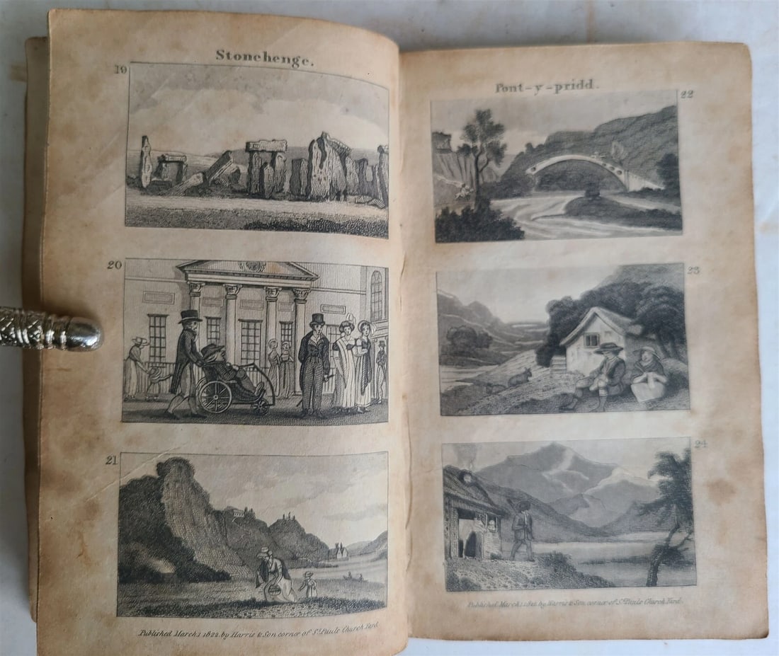 1822 SCENES in ENGLAND antique illustrated CHILDRENS BOOK - 8