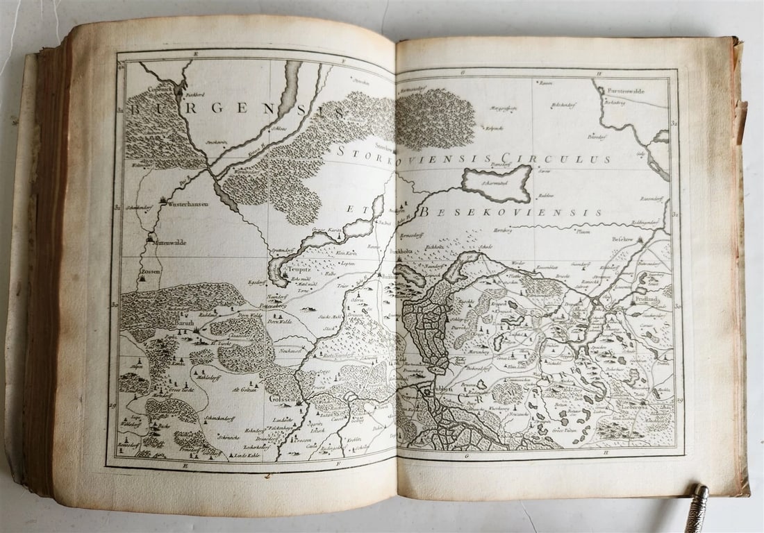 1758 46 MAPS NOUVEAU THEATRE DE GUERRE ATLAS TOPOGRAPHIQUE ET MILITAIRE antique - 19
