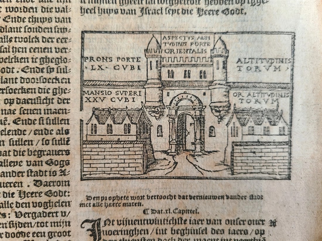 1565 BIBLE in DUTCH ILLUSTRATED 16th CENTURY antique FOLIO VELLUM BOUND rare - 20