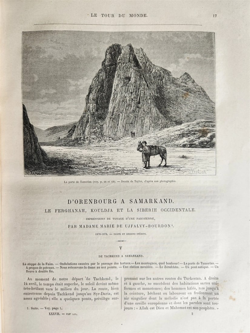 1879 HISTORY VOYAGES ILLUSTRATED antique UZBEKISTAN S.AMERICA MOROCCO NEW GUINEA - 12