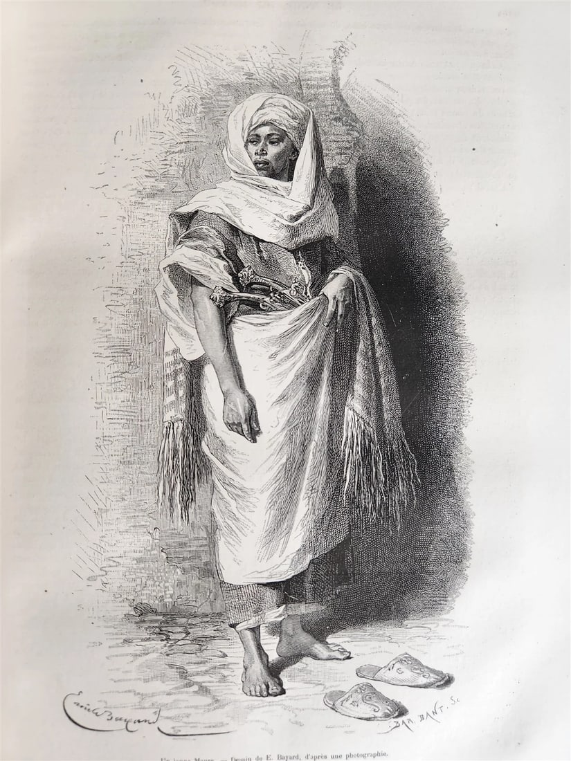 1879 HISTORY VOYAGES ILLUSTRATED antique UZBEKISTAN S.AMERICA MOROCCO NEW GUINEA - 17