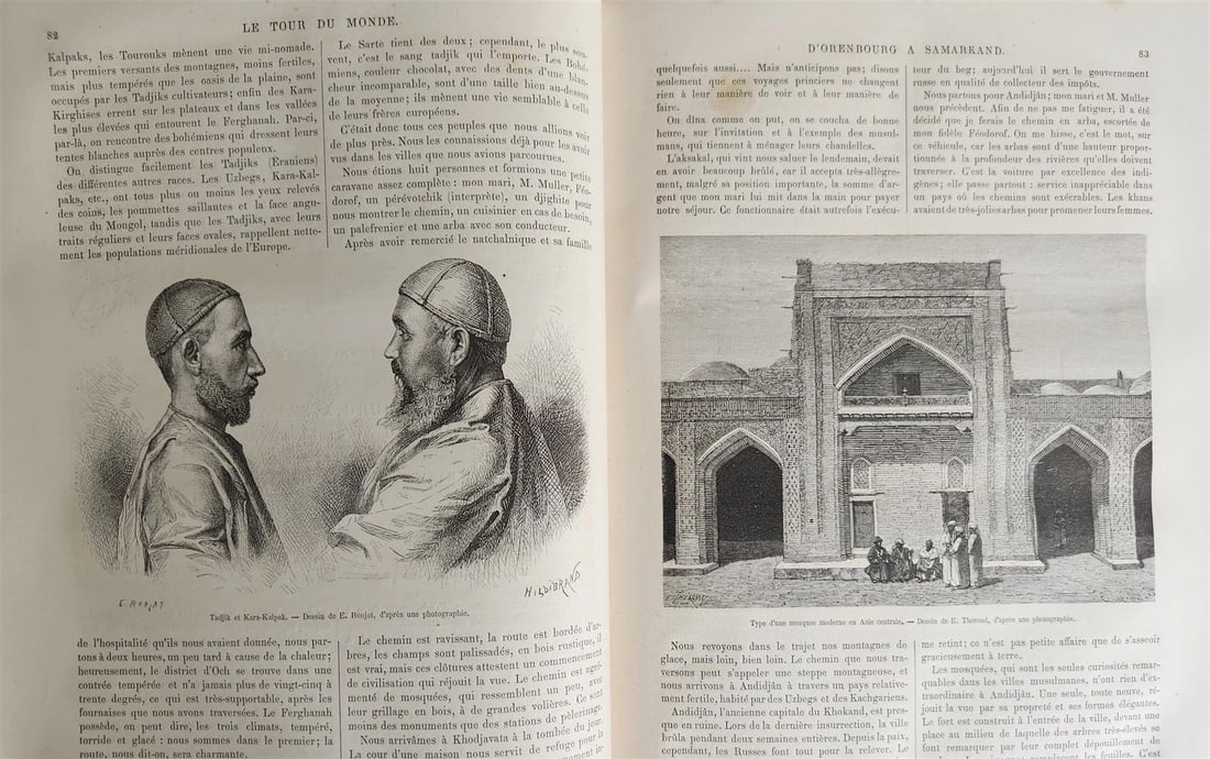 1879 HISTORY VOYAGES ILLUSTRATED antique UZBEKISTAN S.AMERICA MOROCCO NEW GUINEA - 19