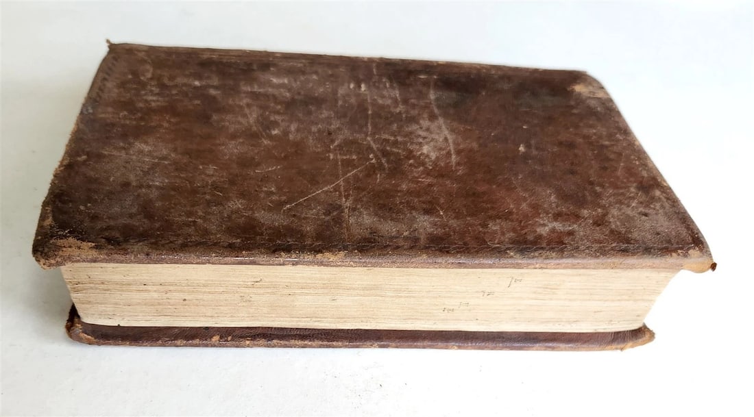 1808 GREEK LATIN DICTIONARY antique LEXICON MANUALE by by CORNELII SCHREVELII - 4