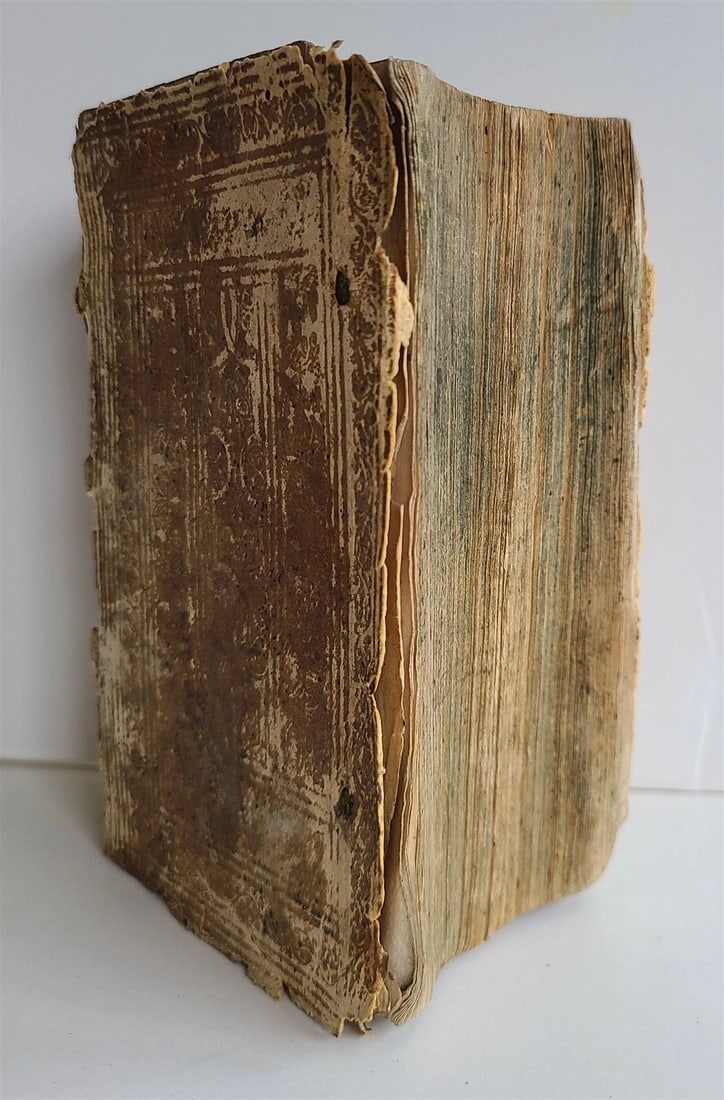 1586 Sermones Dominicales per Totum Annum antique PIGSKIN Jacobus de Voragine - 4
