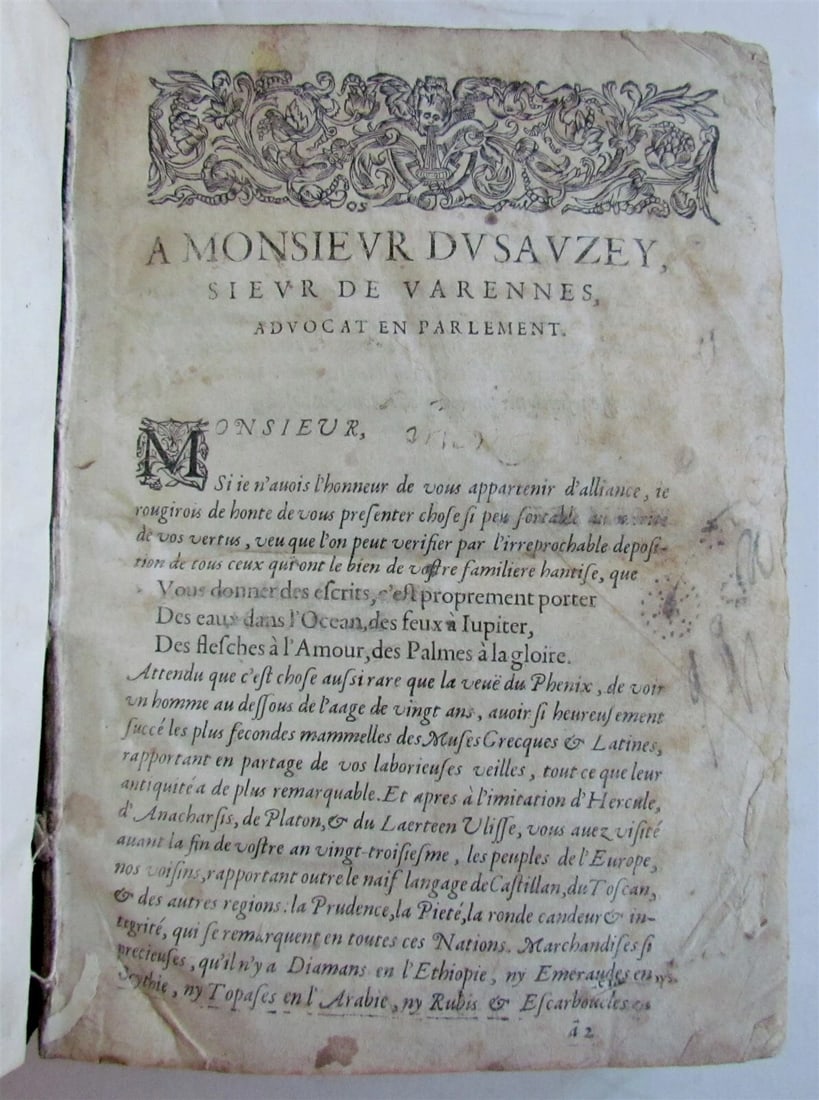 1629 LAW BOOK in FRENCH ANTIQUE vellum bound LE SECOND LIVRE DU PROCEZ CIVIL - 4