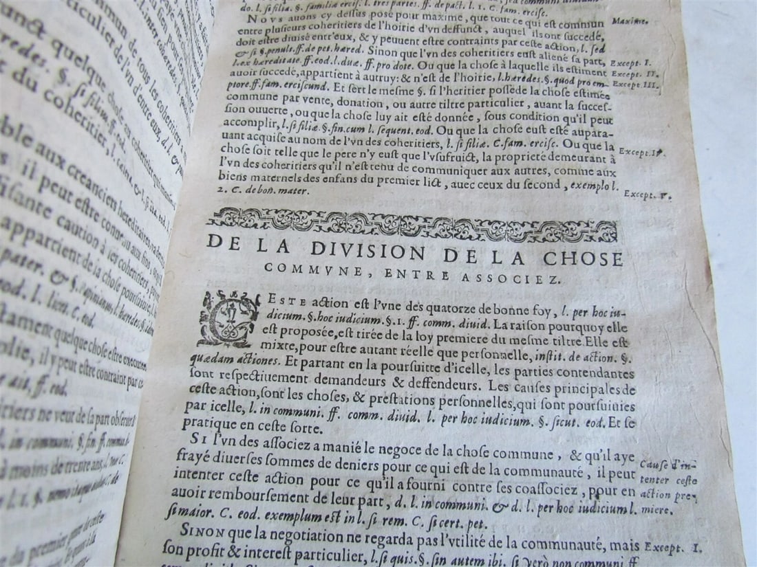 1629 LAW BOOK in FRENCH ANTIQUE vellum bound LE SECOND LIVRE DU PROCEZ CIVIL - 7