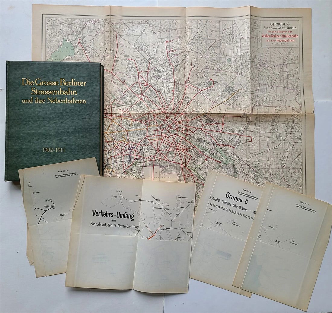 1911 DIE GROSSE BERLINER STRASSENBAHN UND NEBENBAHNEN antique PHOTO ILLUSTRATED - 6