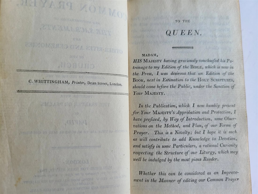 1803 BOOK OF COMMON PRAYER & PSALTER ENGLISH ANTIQUE John Reeves MOROCCO BOUND - 4