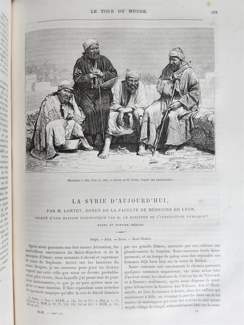 1882 HISTORY of VOYAGES ILLUSTRATED antique CAUCASUS VENEZUELA SYRIA BELGIUM - 12
