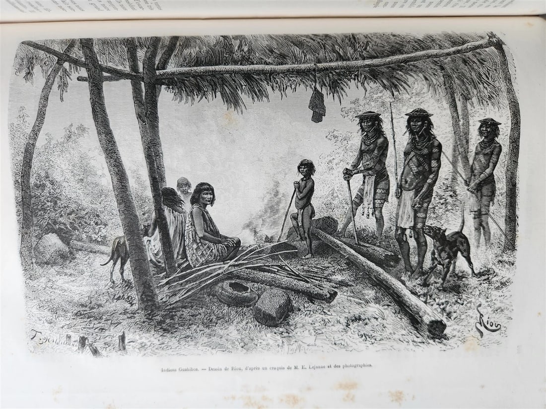 1882 HISTORY of VOYAGES ILLUSTRATED antique CAUCASUS VENEZUELA SYRIA BELGIUM - 5