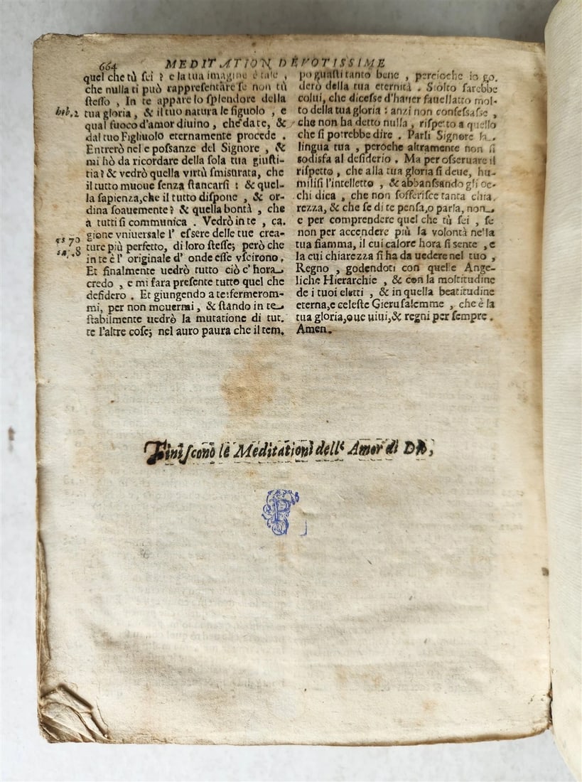 1687 DISPREGIO DELLA VANITA DEL MONDO by DIEGO STELLA antique VELLUM BOUND - 7