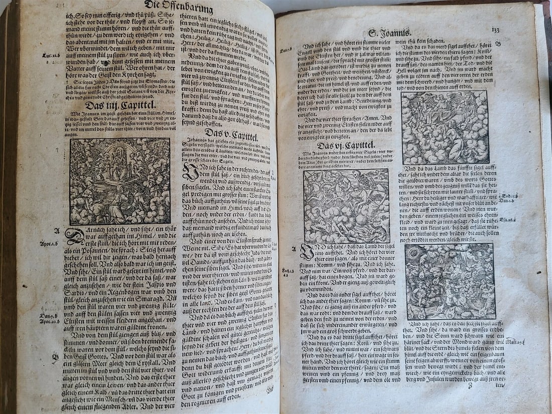 1597 BIBLE ILLUSTRATED by JM Bocksberger & Jost Amman FOLIO antique GERMAN - 20