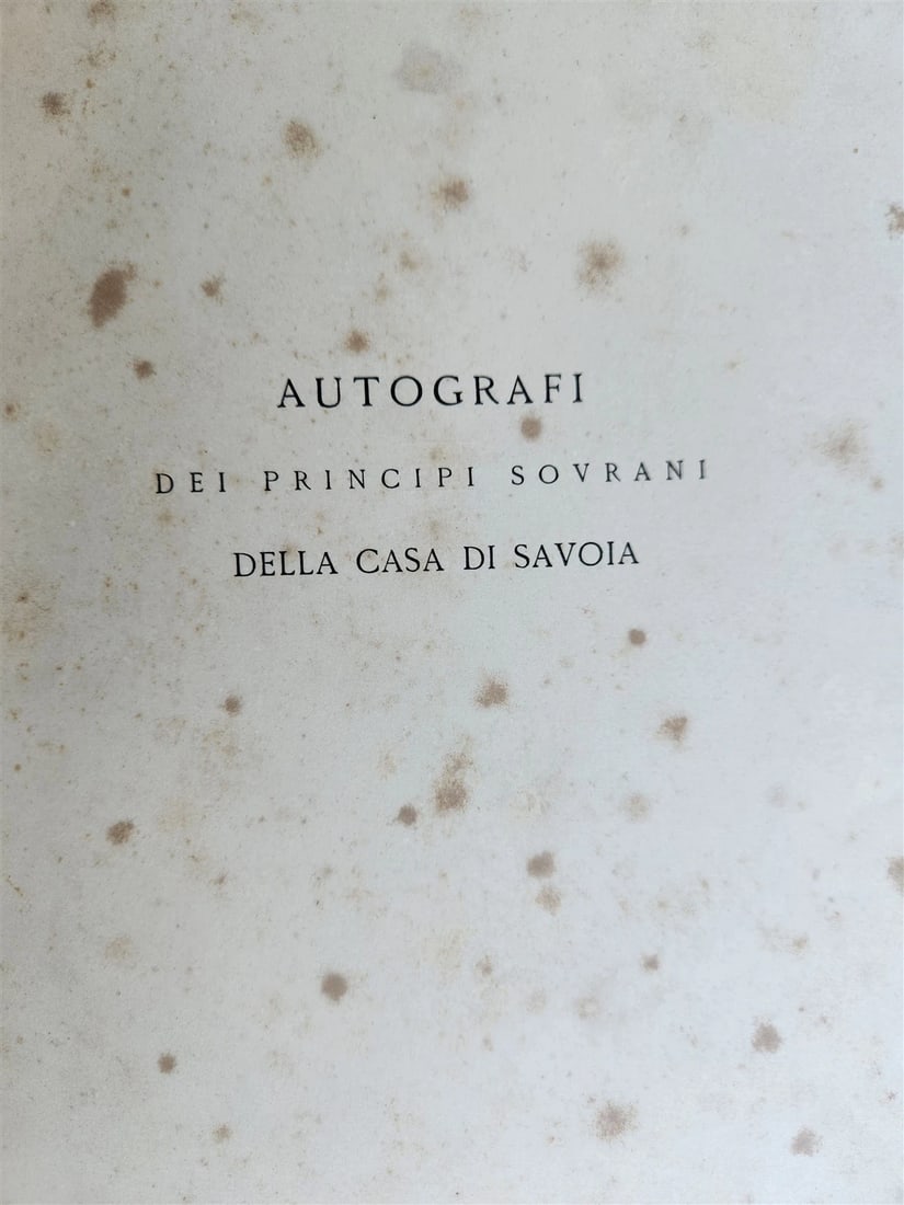 1883 HOUSE of SAVOY AUTOGRAPHA antique LTD EDITION illustrated CASA di SAVOIA - 4
