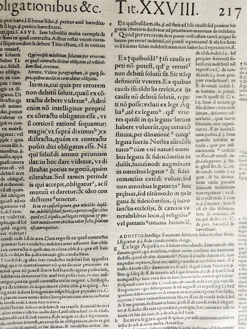 1548 JUSTINIAN Institutiones imperatoris semper maximi antique FOLIO - 7