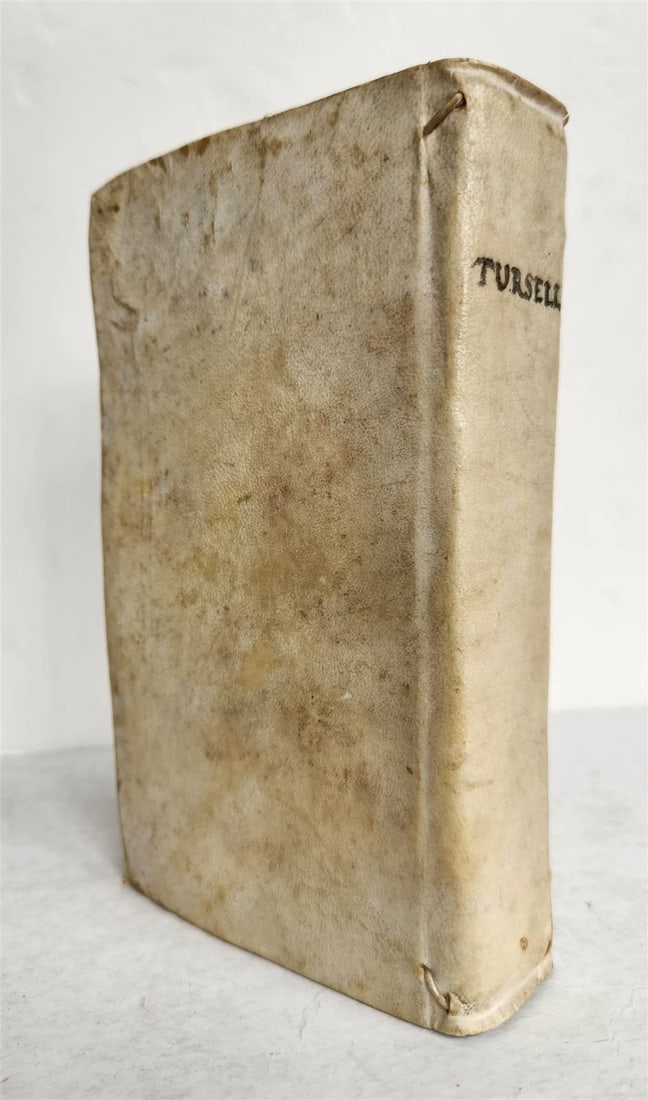 1776 LATIN ORATIONS by HORATIO TURSELLINO in ITALIAN antique VELLUM BINDING - 2