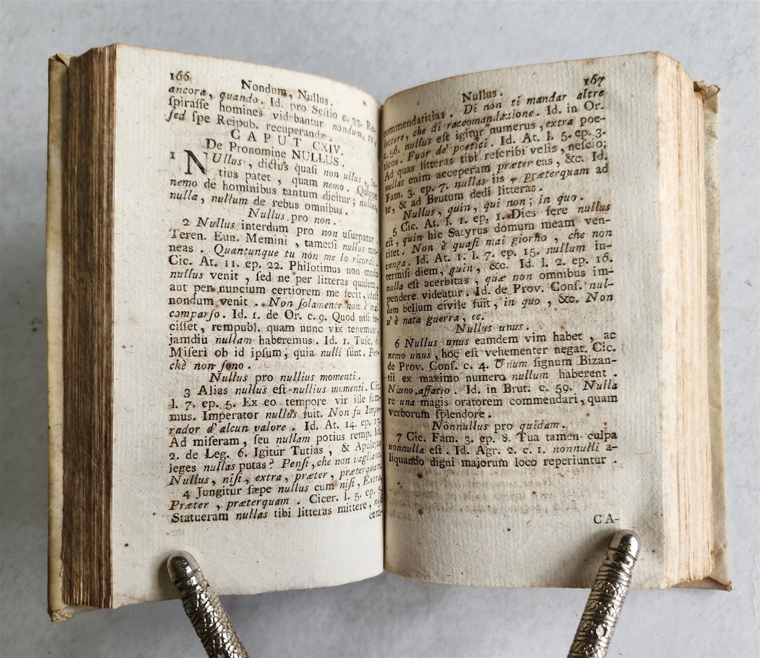 1776 LATIN ORATIONS by HORATIO TURSELLINO in ITALIAN antique VELLUM BINDING - 5