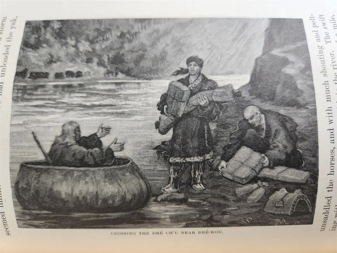 1891 LAND of LAMAS antique ILLUSTRATED Journey Through China Mongolia & Tibet - 9