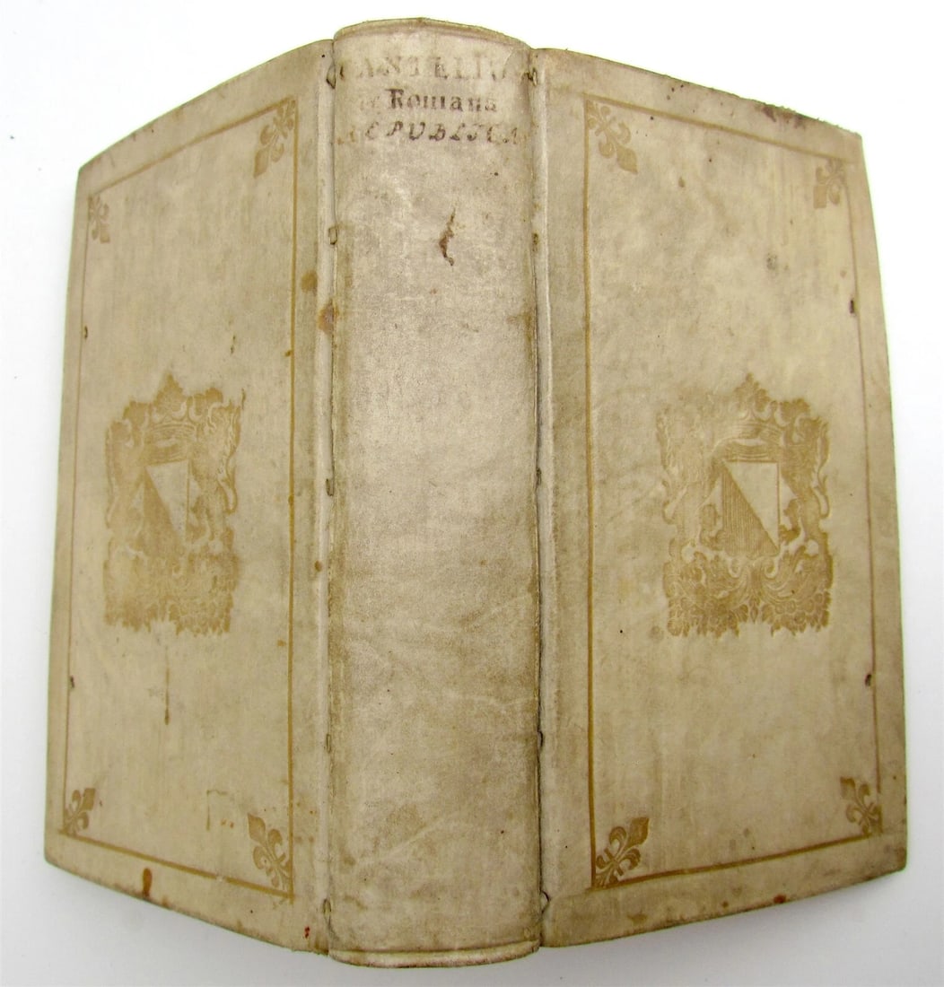 1696 De Romana Republica by Petro Cantelio ILLUSTRATED antique ARMORIAL VELLUM (1 of 13)