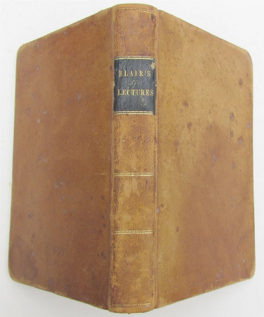 1845 DR.BLAIR'S LECTURES on RHETORIC ABRIDGED ANTIQUE BOOK AMERICANA - 3