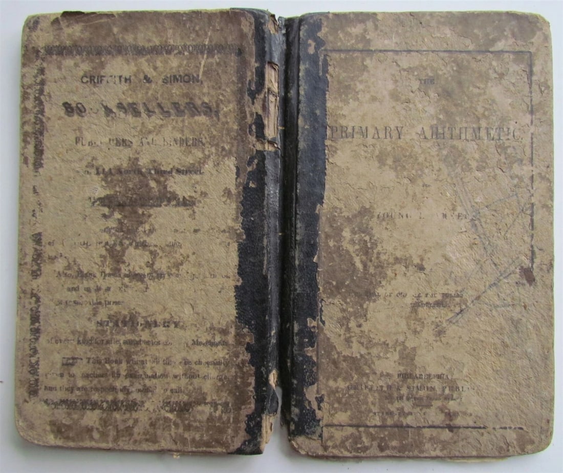 1844 PRIMARY ARITHMETIC FOR YOUNG LEARNERS by J. RHOADS antique AMERICANA PHILA - 3
