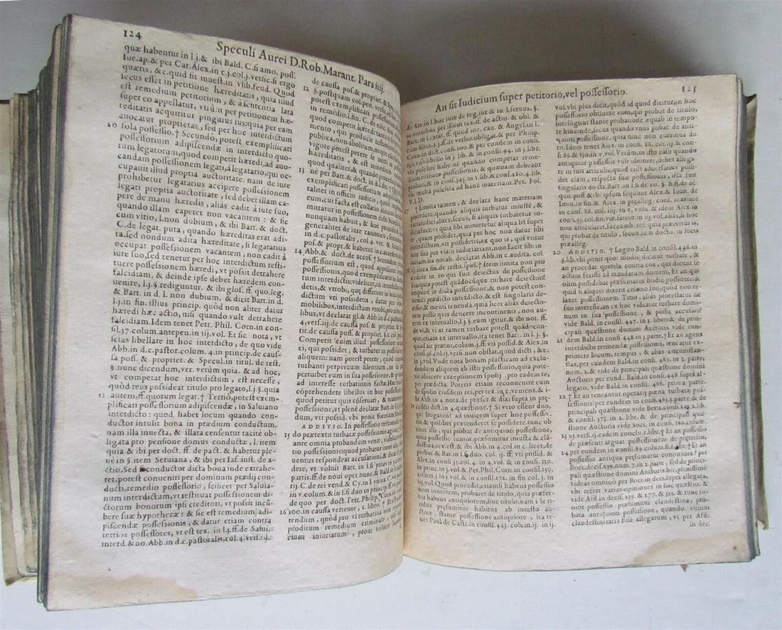 1584 LAW PRACTICE by Roberti Marante antique VELLUM BINDING 16th CENTURY - 6