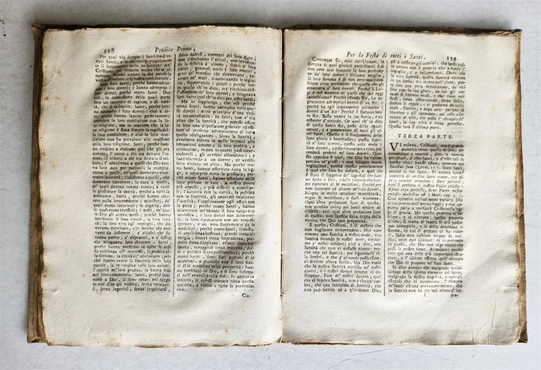 1762 PREDICHE RECITATE IN DUE AVVENTI dal Padre LUIGI BOURDALOUE antique - 6