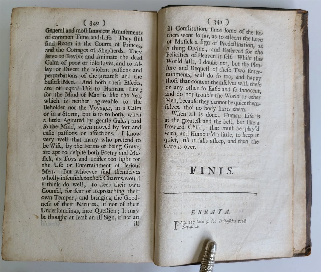 1690 MISCELLANEA. 2nd PART in 4 ESSAYS by Sir WILLIAM TEMPLE antique in ENGLISH - 8