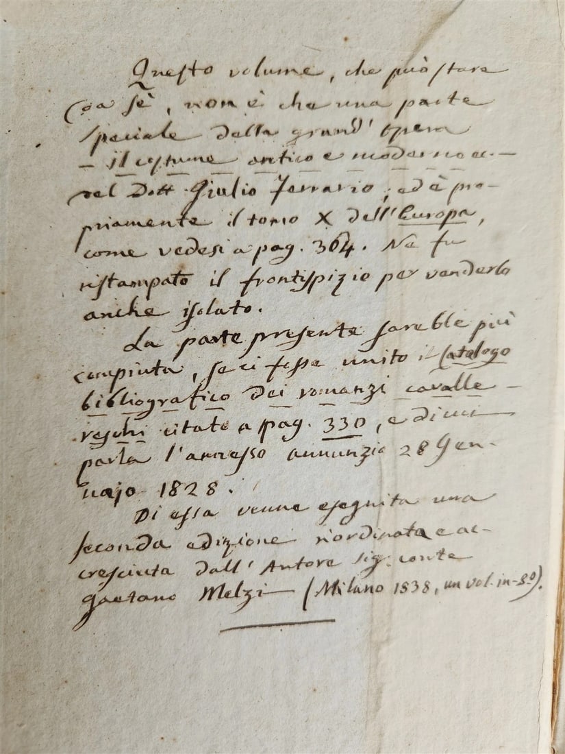 1830 ILLUSTRATED HISTORY of CAVALRY CHIVALRY antique in ITALIAN - 5