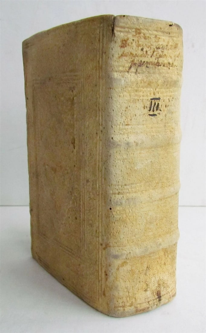 1686 Theologiae Moralis by SPORER antique BLINDSTAMPED PIGSKIN 17 CENTURY Vol 3 (1 of 8)