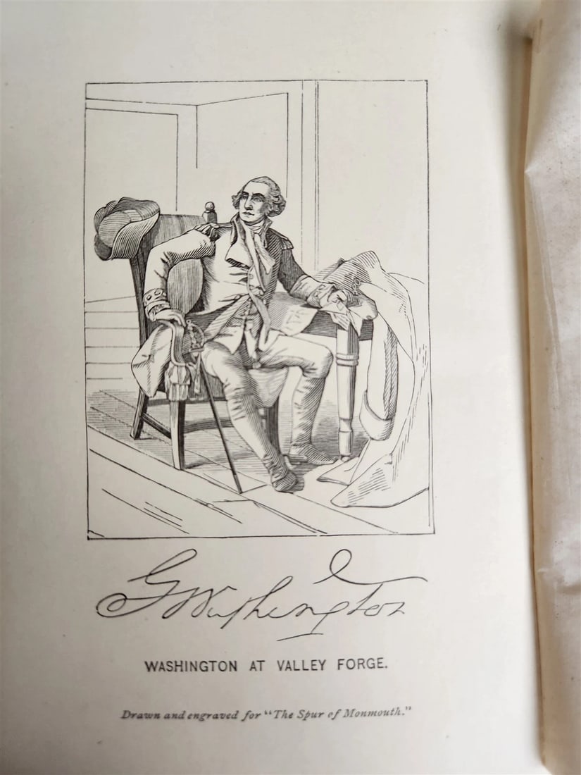 1876 THE SPUR of MONMOUTH or WASHINGTON IN ARMS antique AMERICANA - 4