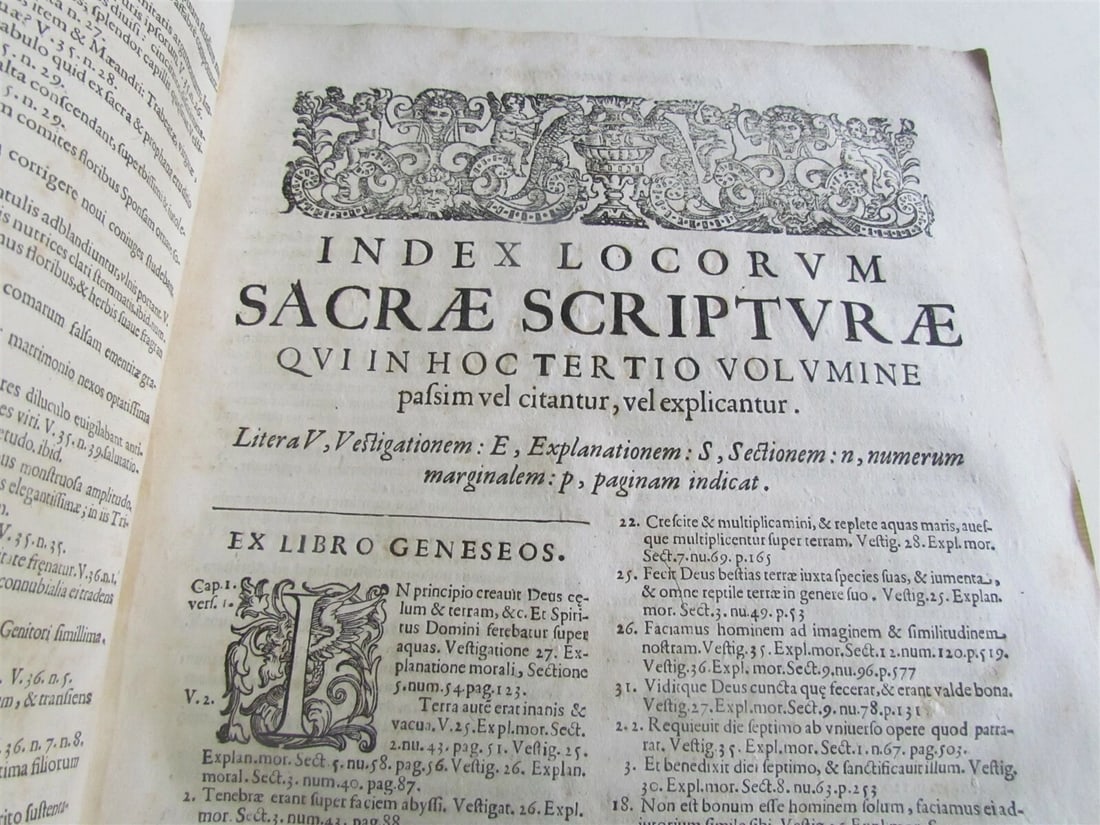 1641 VELLUM BINDING FOLIO COGITATIONES IN SALOMONIS CANTICORUM ANTIQUE - 7