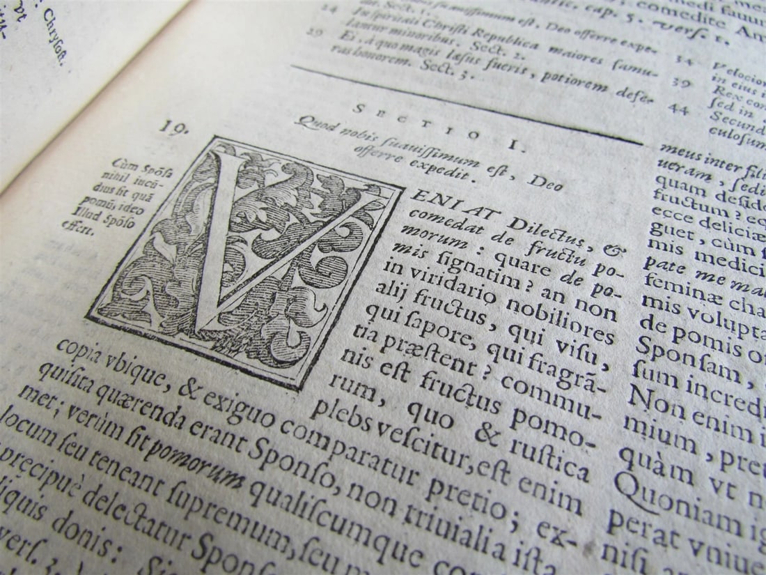 1641 VELLUM BINDING FOLIO COGITATIONES IN SALOMONIS CANTICORUM ANTIQUE - 9