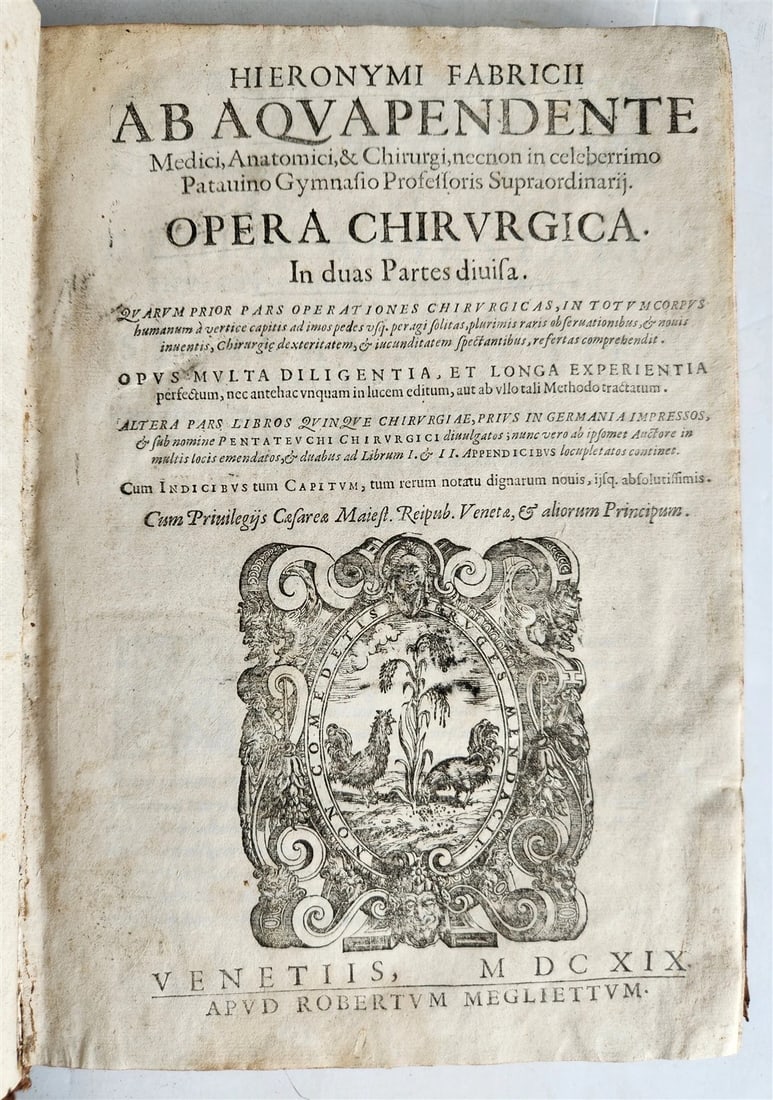 1619 SURGICAL TREATISE of FABRICIUS antique MEDICAL - 2