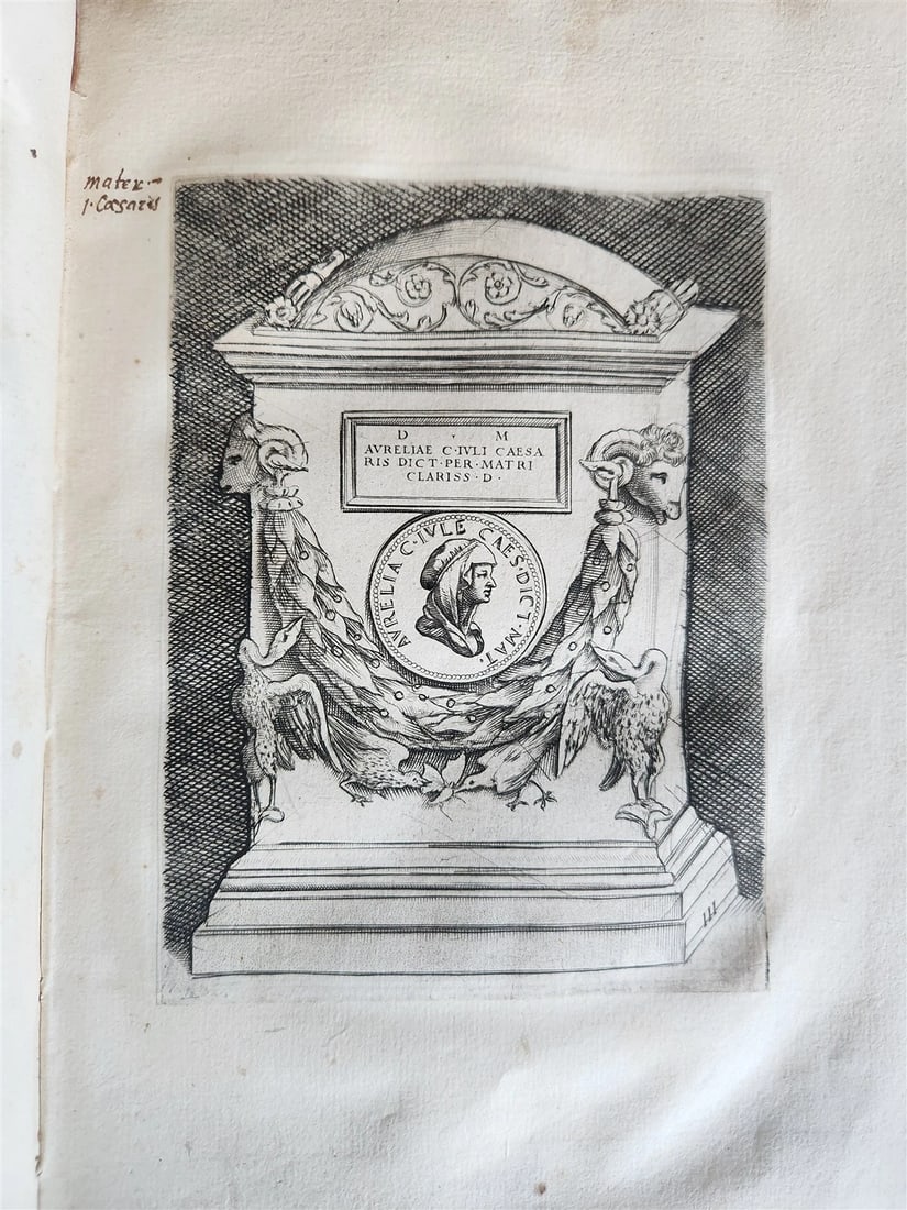 1600 ILLUSTRATED ROMAN EMPRESSES PORTRAITS antique 55 COPPER PLATES - 11