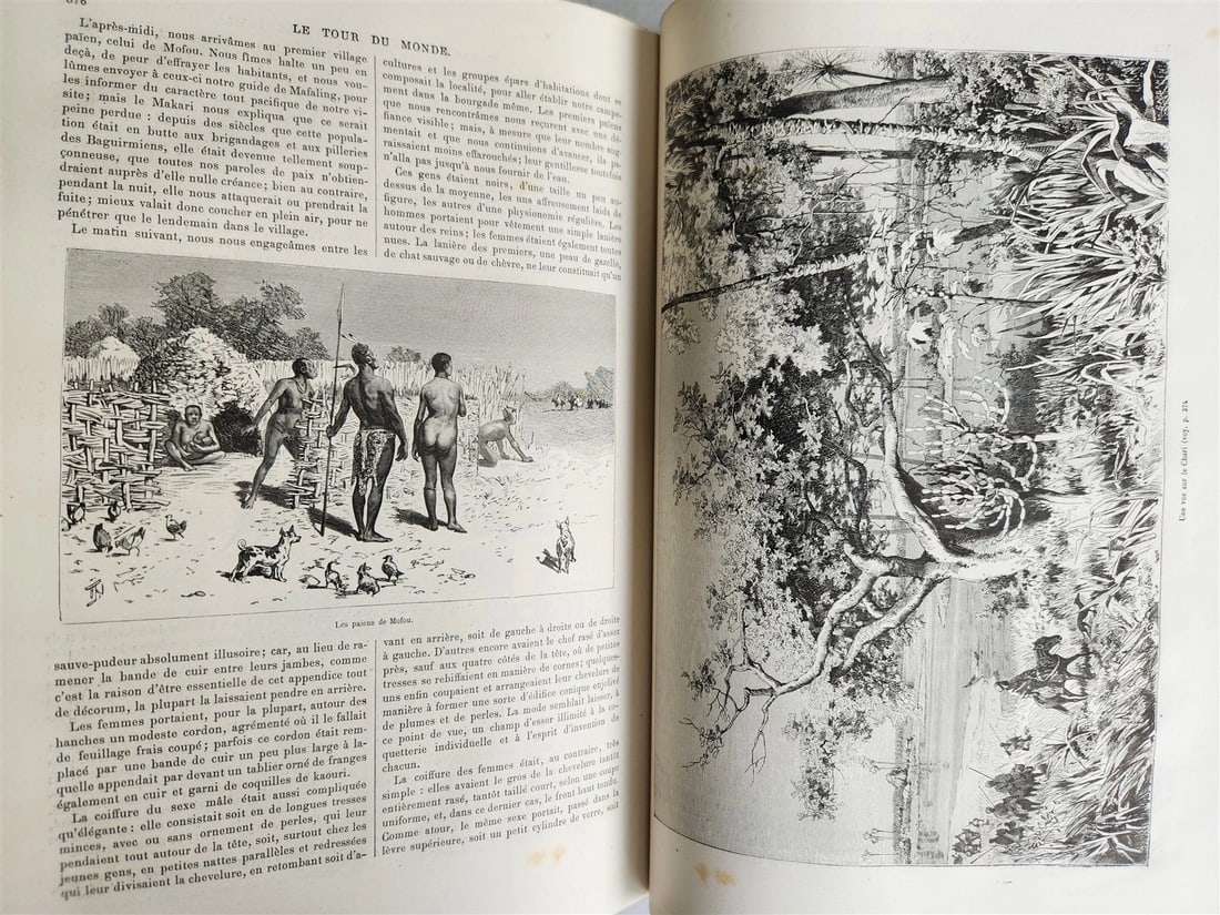 1880 HISTORY of VOYAGES ILLUSTRATED antique S. AMERICA ALGERIA SUMATRA AFRICA - 11