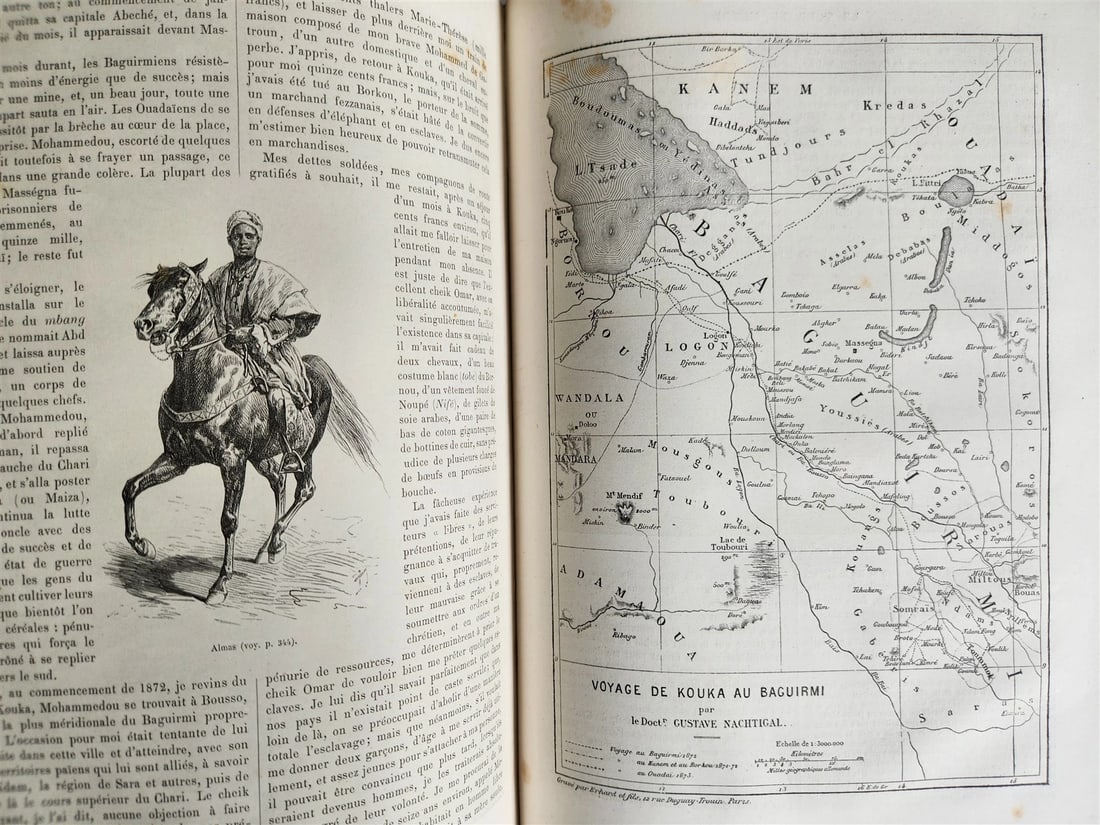 1880 HISTORY of VOYAGES ILLUSTRATED antique S. AMERICA ALGERIA SUMATRA AFRICA - 13
