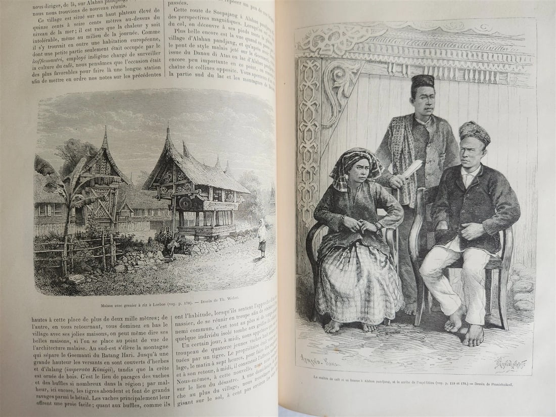 1880 HISTORY of VOYAGES ILLUSTRATED antique S. AMERICA ALGERIA SUMATRA AFRICA - 19