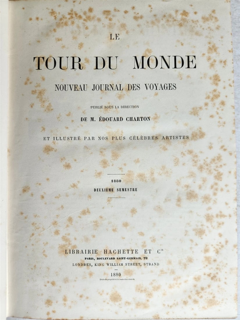 1880 HISTORY of VOYAGES ILLUSTRATED antique S. AMERICA ALGERIA SUMATRA AFRICA - 4