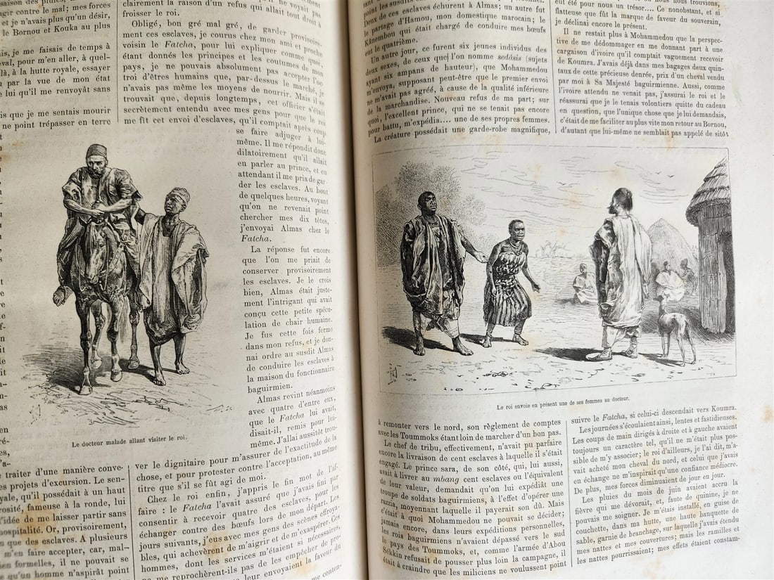 1880 HISTORY of VOYAGES ILLUSTRATED antique S. AMERICA ALGERIA SUMATRA AFRICA - 5
