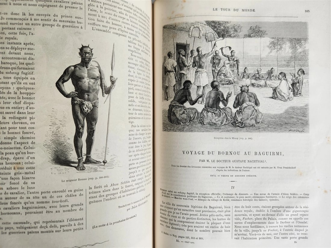 1880 HISTORY of VOYAGES ILLUSTRATED antique S. AMERICA ALGERIA SUMATRA AFRICA - 9