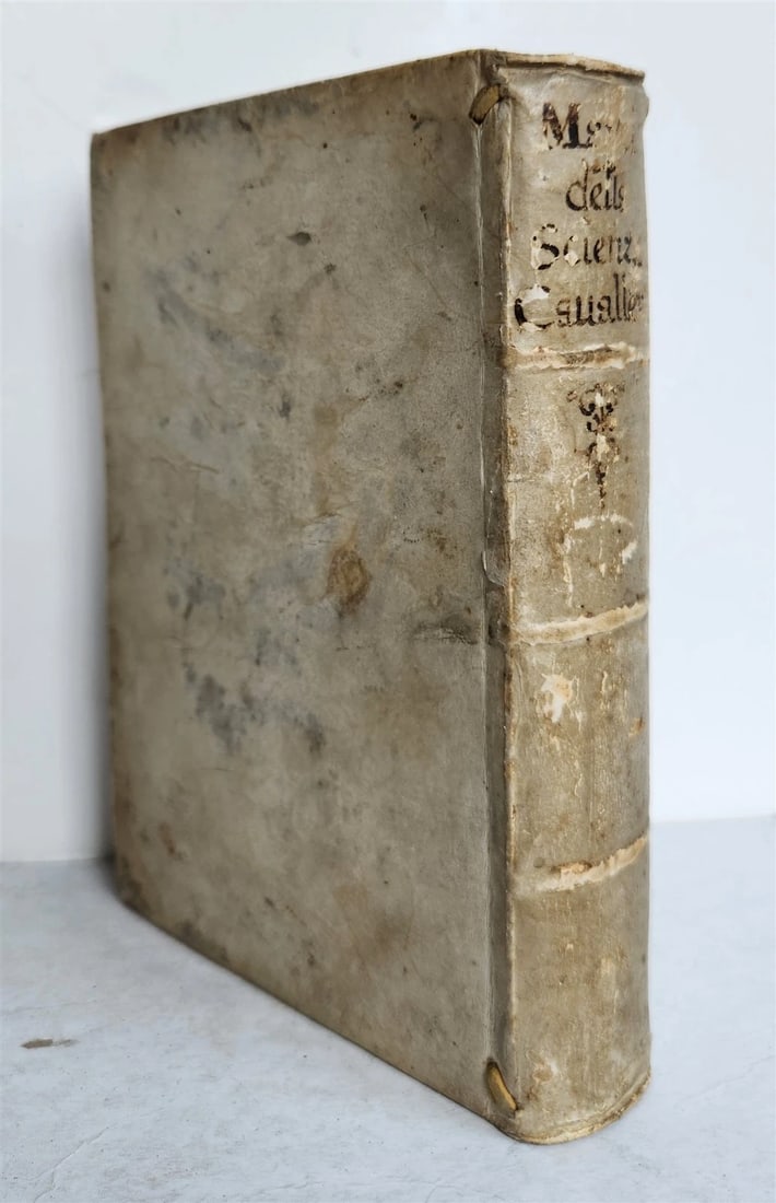 1716 CHIVALRIC SCIENCE in ITALIAN antique VELLUM scienza chiamata cavalleresca (1 of 8)